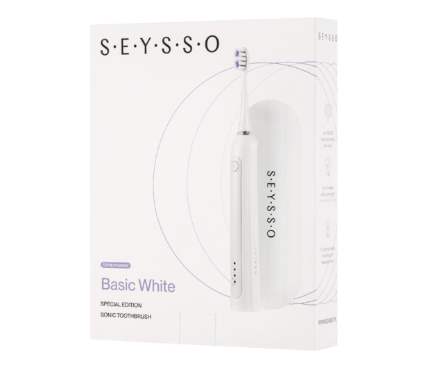 Seysso Szczoteczka soniczna Carbon Basic White + etui + końcówka - 1226189 - zdjęcie 4